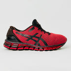 ASICS GEL-QUANTUM 360 KNIT 2 SNEAKERS IN A STRIKING SAMBA RED COLORWAY