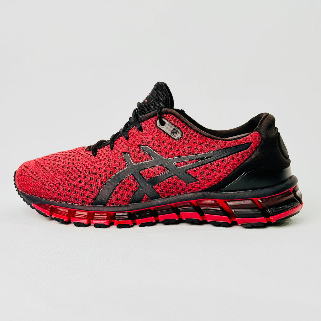 ASICS GEL-QUANTUM 360 KNIT 2 SNEAKERS IN A STRIKING SAMBA RED COLORWAY