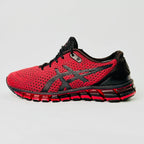 ASICS GEL-QUANTUM 360 KNIT 2 SNEAKERS IN A STRIKING SAMBA RED COLORWAY
