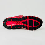 ASICS GEL-QUANTUM 360 KNIT 2 SNEAKERS IN A STRIKING SAMBA RED COLORWAY