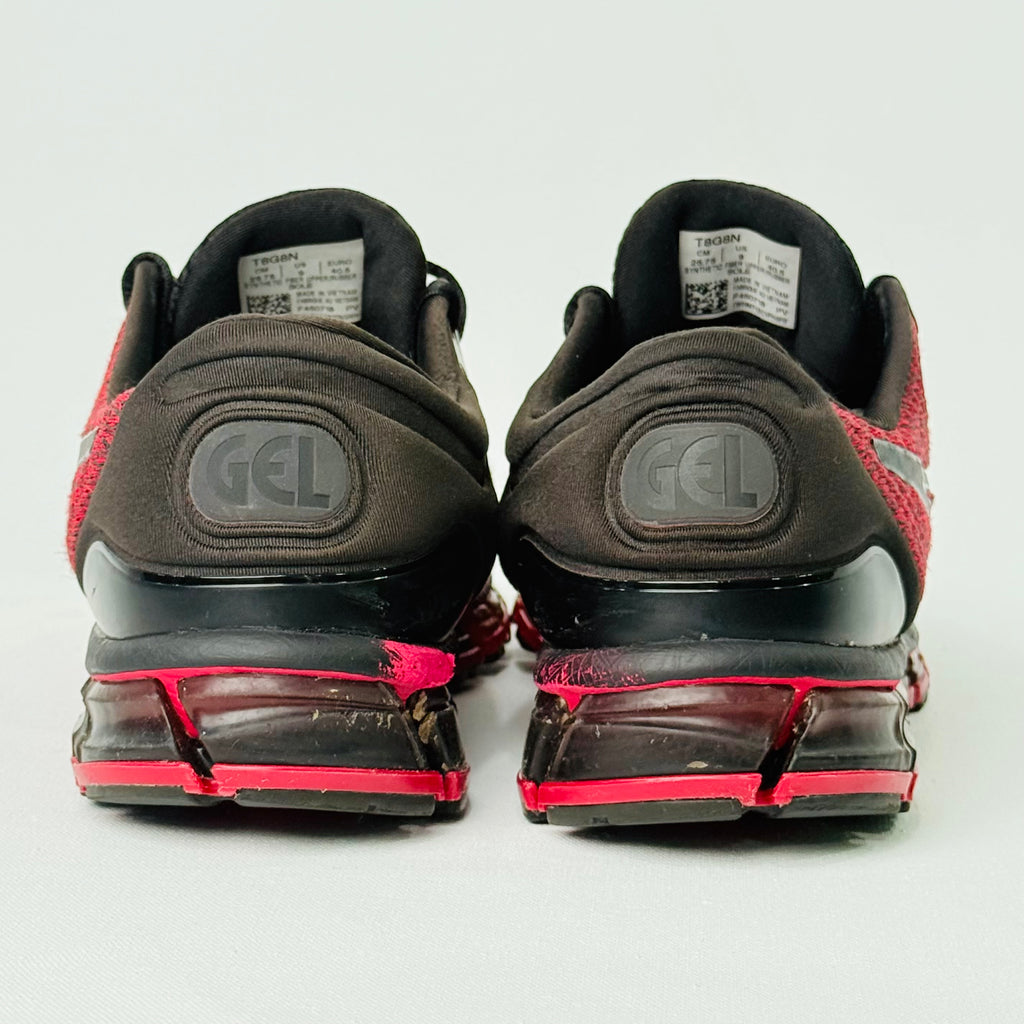 ASICS GEL-QUANTUM 360 KNIT 2 SNEAKERS IN A STRIKING SAMBA RED COLORWAY
