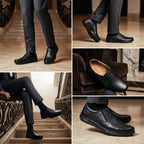 Premium Black Leather Slip-On Formal Shoes for Men