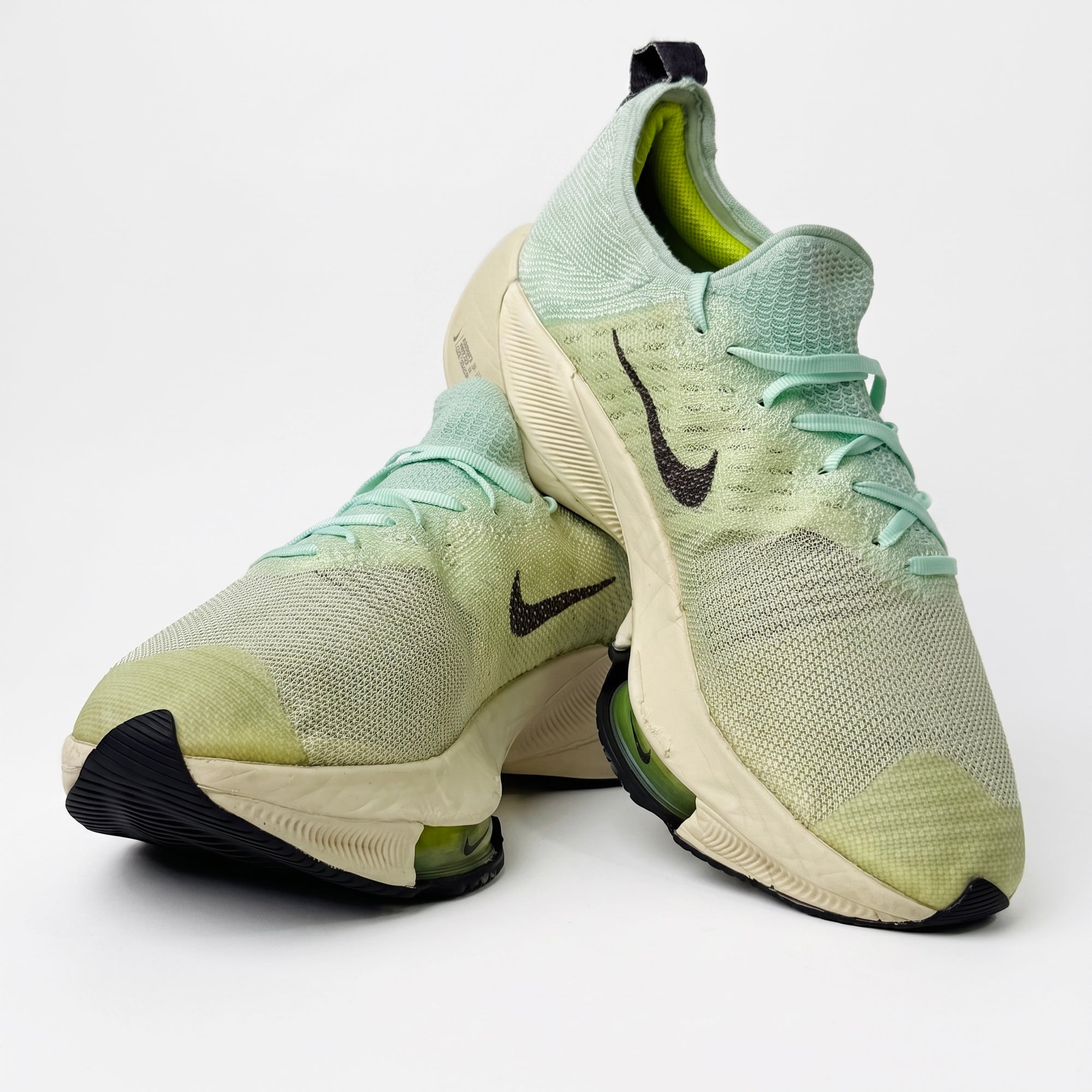 NIKE AIR ZOOM TEMPO NEXT% FLYKNIT "BARELY VOLT" SNEAKERS