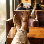 Tan Brown Medicated Suede Loafers – Premium Daily Wear