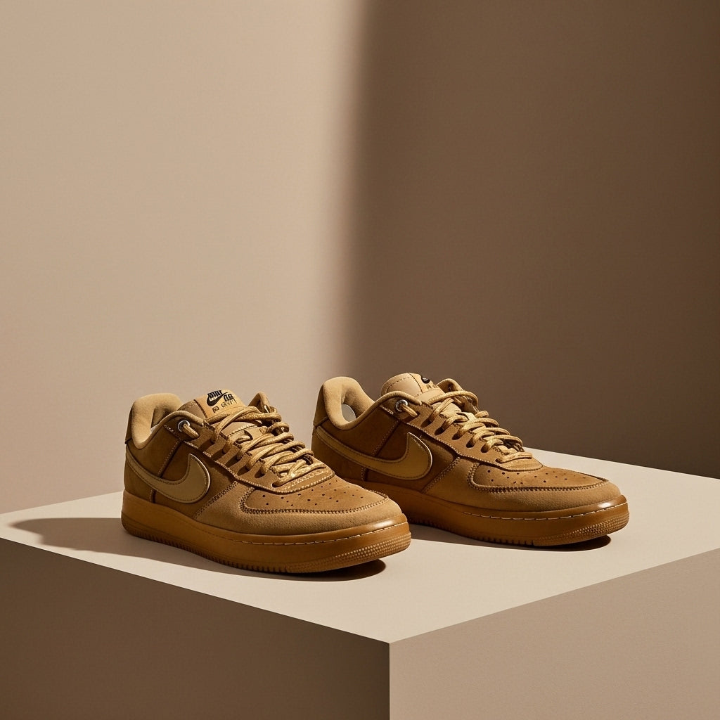 Nike Air Force 1 Low Tan Brown Suede – Premium Casual Street Sneakers