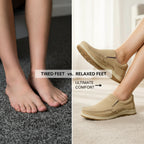 Men’s Beige Soft-Touch Medicated Suede Jogger | Non-Slip Ergonomic Sole – Pure Handmade Comfort
