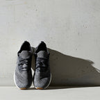 Grey Knit Running Sneakers – Lightweight Breathable Comfort Trainers