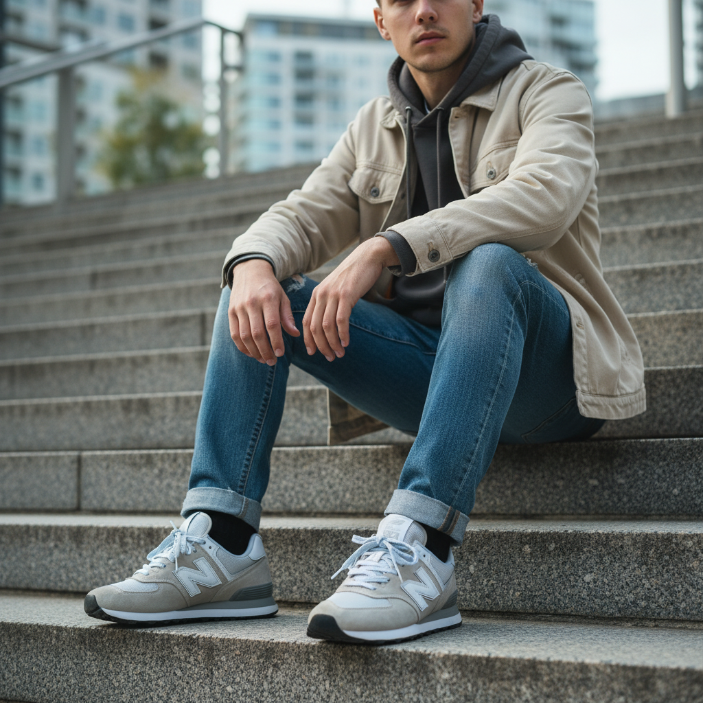 Urban Classic Men’s Lifestyle Sneakers – Lightweight Casual Walking Shoes with Cushioned Comfort