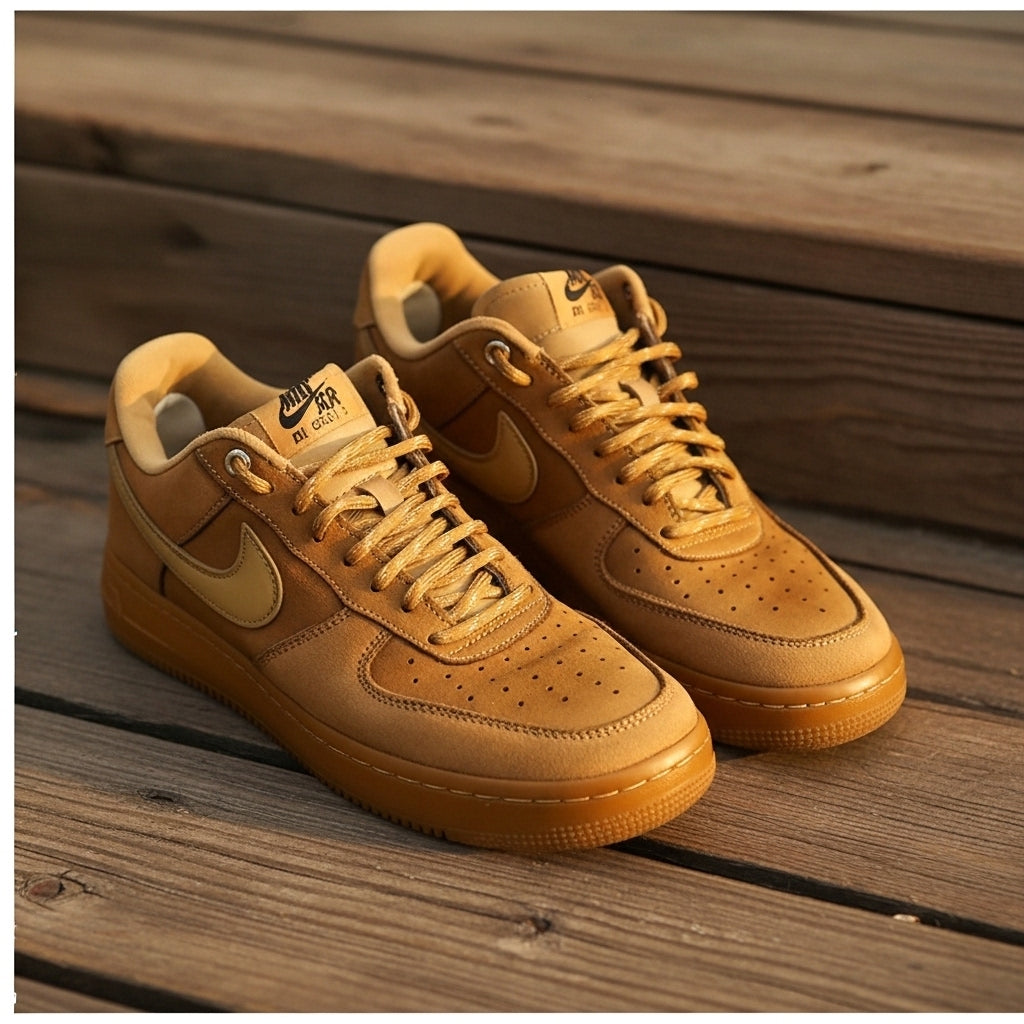 Nike Air Force 1 Low Tan Brown Suede – Premium Casual Street Sneakers