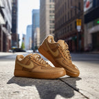 Nike Air Force 1 Low Tan Brown Suede – Premium Casual Street Sneakers